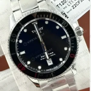 Tissot Gentleman Siyah Kadran Çelik Taşlı Super Clone ETA Saat kırp kapak