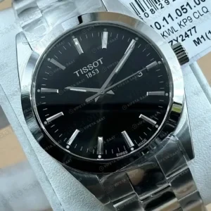 Tissot Gentleman Siyah Kadran Çelik Super Clone ETA Saat kırp kapak
