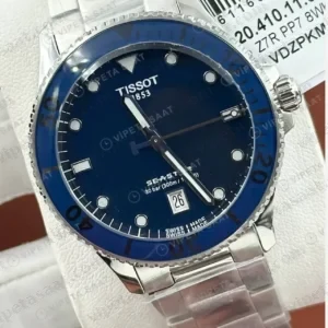 Tissot Gentleman Mavi Kadran Çelik Super Clone ETA Saat kırp kapak