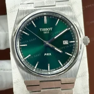 Tissot PRX Yeşil Kadran Çelik Bileklik Super Clone ETA Saat kırp kapak