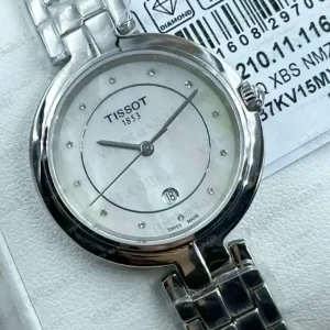 Tissot Carson Gümüş Kadran Çelik Lady Super Clone ETA Saat kırp kapak