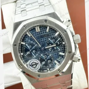 Audemars Piguet 26240ST Mavi Kadranlı Kronograf Super Clone ETA Saat kırp kapak