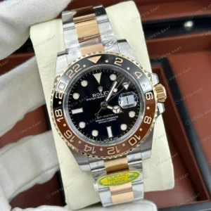 Rolex GMT-Master II 126711CHNR Root Beer Oyster Super Clone ETA Saat kapak