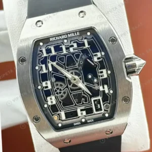 Richard Mille 47 mm rm 67 01 otomatik celik rakamli mavi kadran kaucuk Super Clone ETA Saat kırp kapak