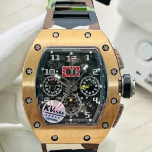 Richard Mille RM011 Skeleton Gold Kasa 50mm Super Clone ETA Saat kırp kapak