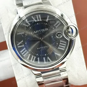 Cartier Ballon Bleu 42 mm WSBB0061 Mavi Kadran Celik Gece Super Clone ETA Saat kırp kapak
