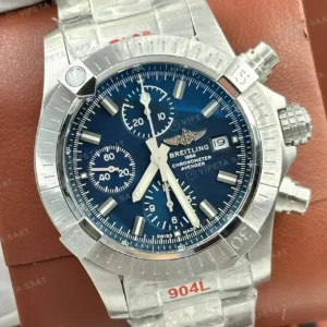 Breitling Chronomat B01 42 mm Mavi Kronograf Çelik AB0134101B1A1 Super Clone ETA Saat kırp kapak