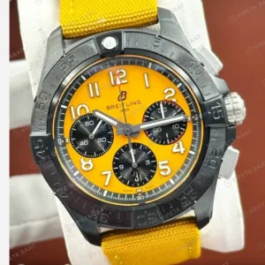 Breitling Avenger B01 44 mm Sarı Kronograf Nato SB0147101I1X1 Super Clone ETA Saat kırp kapak