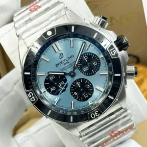 Breitling Superocean Heritage B01 42 mm Buz Mavisi Kronograf Çelik AB0156161C1S1 Super Clone ETA Saat kırp kapak