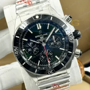 Breitling Superocean Heritage B01 42 mm Siyah Kronograf Çelik Parlak AB0156161B1S1 Super Clone ETA Saat kırp kapak