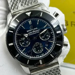 Breitling Superocean Heritage B01 42 mm Siyah Kronograf Hasır Kordon AB0156161B1S1 Super Clone ETA Saat kırp kapak