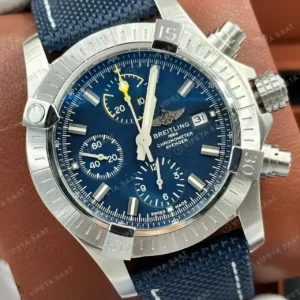 Breitling Superocean Automatic 42 mm Mavi Kadran Nato A17375211C1S1 Super Clone ETA Saat kırp kapak