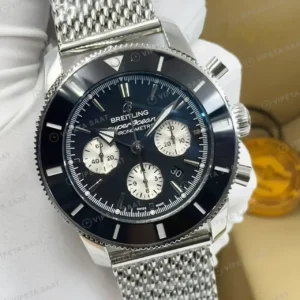 Breitling Superocean Heritage B01 42 mm Siyah Kronograf Hasır Gündüz AB0156161B1S1 Super Clone ETA Saat kırp kapak