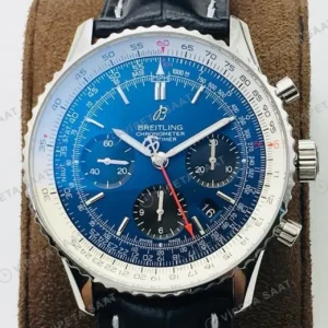 Breitling Navitimer Kronograf Mavi Kadran Çelik AB0138211C1P1 Super Clone ETA Saat kırp kapak