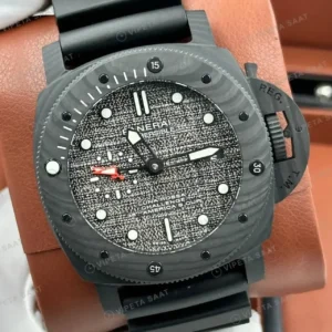 Panerai 42 mm PAM01222 Submersible Karbotech Gri Kadran Super Clone ETA Saat kırp kapak