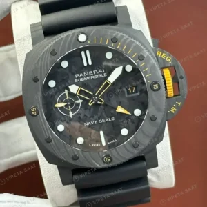 Panerai 47 mm PAM01616 Submersible Karbon Siyah Kadran Klasik Super Clone ETA Saat kırp kapak