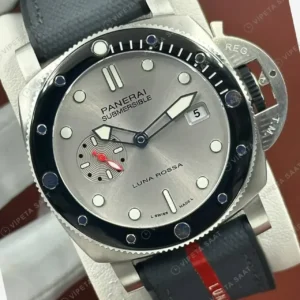 Panerai 42 mm PAM01222 Submersible Titanyum Siyah Kadran Klasik Super Clone ETA Saat kırp kapak