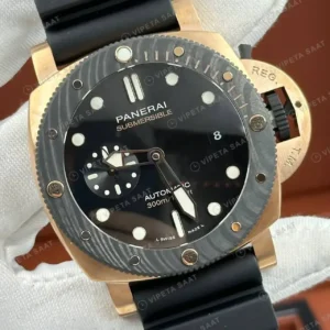 Panerai 47 mm PAM01074 Submersible Bronzo Mavi Kadran Zarif Super Clone ETA Saat kırp kapak