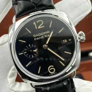 Panerai 45 mm PAM01294 Radiomir Siyah Kadran Deri Kordon Super Clone ETA Saat kırp kapak