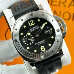 Panerai 44 mm PAM01312 Luminor Siyah Kadran Klasik Super Clone ETA Saat kırp kapak