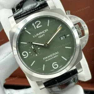 Panerai 44 mm PAM01226 Luminor Marina Yeşil Kadran Doğa Super Clone ETA Saat kırp kapak