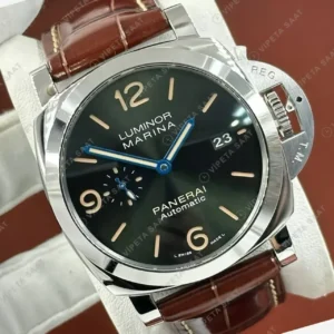Panerai 44 mm PAM01312 Luminor Marina Siyah Kadran Zarif Super Clone ETA Saat kırp kapak