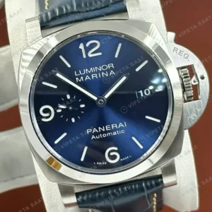 Panerai 44 mm PAM01314 Luminor Marina Mavi Kadran Okyanus Super Clone ETA Saat kırp kapak