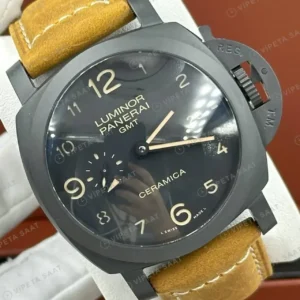 Panerai 47 mm PAM01616 Luminor Marina Karbon Siyah Kadran Super Clone ETA Saat kırp kapak