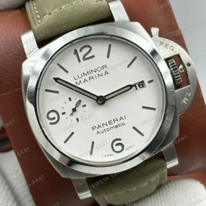 Panerai 44 mm PAM01371 Luminor Marina Beyaz Kadran Super Clone ETA Saat kırp kapak