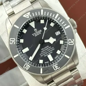 Tudor Pelagos Siyah Kadran Çelik Parlak Super Clone ETA Saat kırp kapak