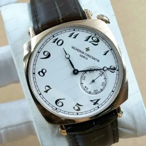 Vacheron Constantin 40 mm Historiques American 1921 Beyaz Kadran Deri Gündüz Super Clone ETA Saat kırp kapak