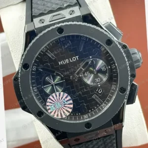 Hublot Spirit of Big Bang Siyah Seramik Skeleton Kauçuk Super Clone ETA Saat kırp kapak