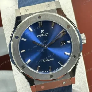 Hublot Classic Fusion Mavi Kadran GMT Kauçuk Super Clone ETA Saat kırp kapak