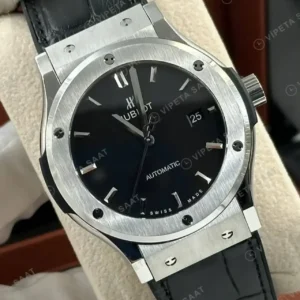 Hublot Classic Fusion Beyaz Kadran Çelik Deri Klasik Super Clone ETA Saat kırp kapak