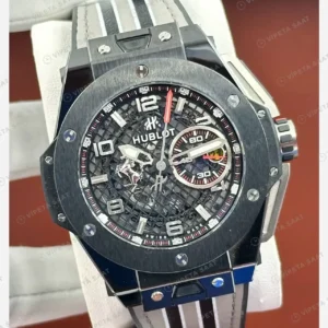 Hublot Big Bang Unico Titanyum Skeleton Kronograf Kauçuk Super Clone ETA Saat kırp kapak