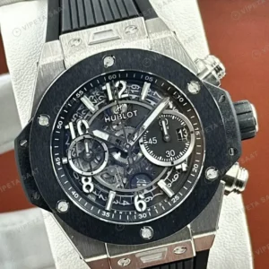 Hublot Big Bang Unico Titanyum Skeleton Kronograf Gece Super Clone ETA Saat kırp kapak