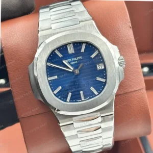 Patek Philippe Nautilus 5711 40 mm Mavi Kadran Çelik Parlak Super Clone ETA Saat kırp kapak