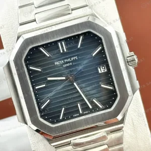 Patek Philippe Cubitus 5821 45 mm Lacivert Kadran Çelik Super Clone ETA Saat kırp kapak