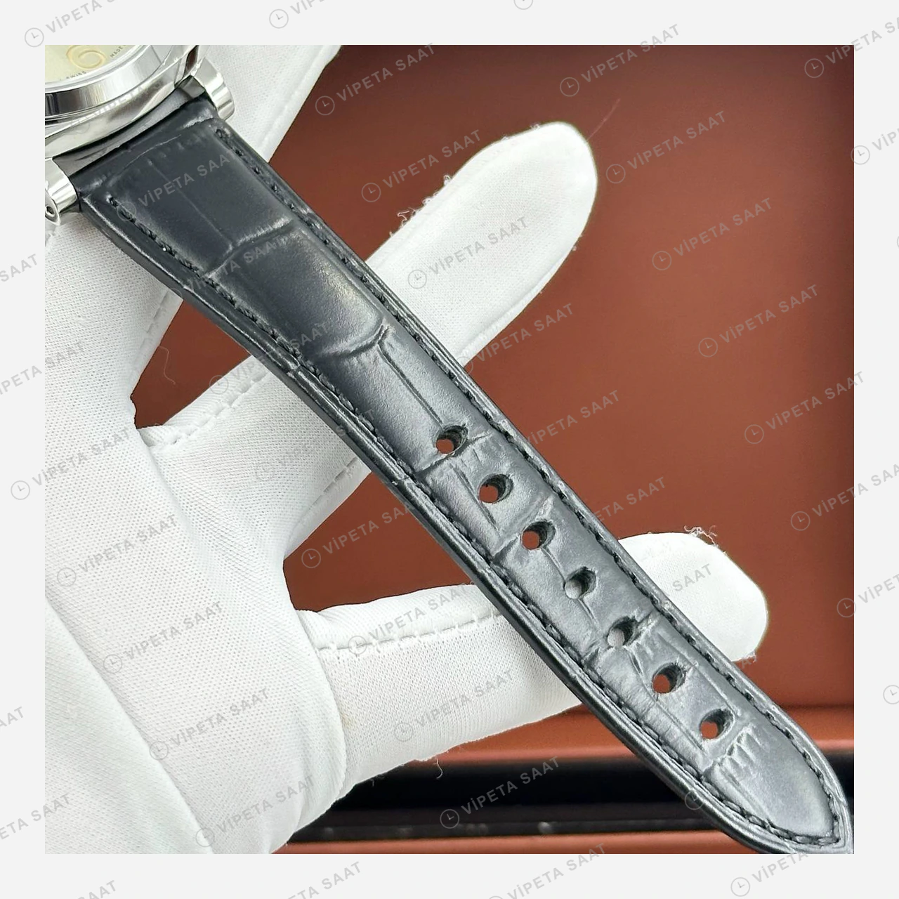 Panerai 38 mm PAM01336 Luminor Due Gri Kadran Klasik Super Clone ETA Eta Saat detay 4