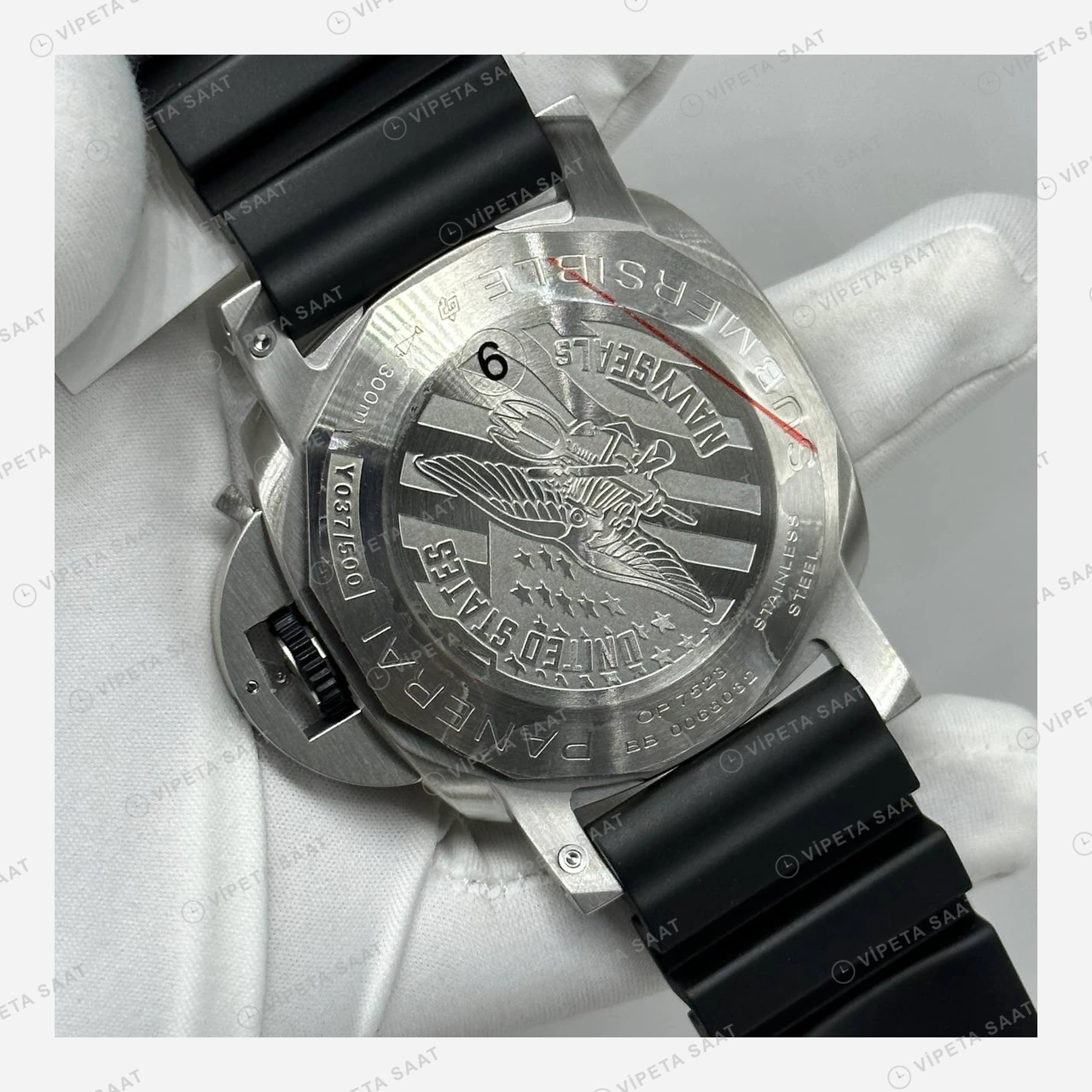 Panerai 42 mm PAM01222 Submersible Gri Kadran Klasik Super Clone ETA Eta Saat detay 6