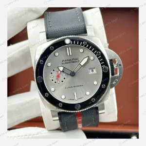 Panerai 42 mm PAM01222 Submersible Gri Kadran Nato Super Clone ETA Eta Saat detay 5