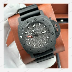Panerai 42 mm PAM01222 Submersible Karbotech Gri Kadran Super Clone ETA Eta Saat detay 5