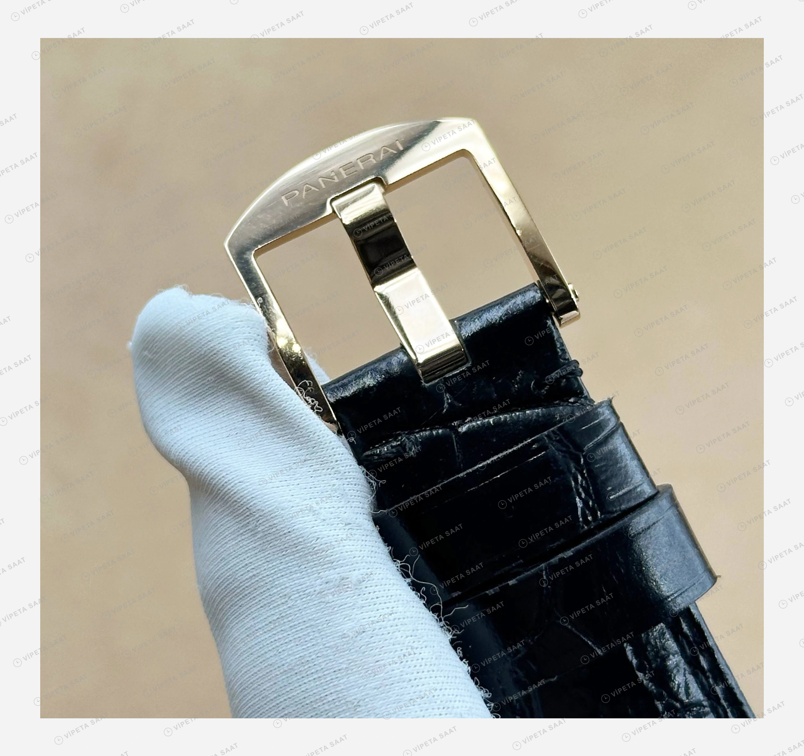 Panerai 44 mm PAM01226 Luminor Marina Yeşil Kadran Doğa 2 Super Clone ETA Eta Saat detay 6
