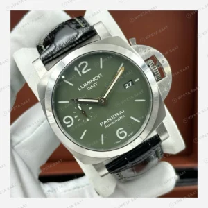 Panerai 44 mm PAM01226 Luminor Marina Yeşil Kadran Doğa Super Clone ETA Eta Saat karşıdan görünüm
