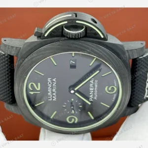 Panerai 44 mm PAM01226 Luminor Marina Yeşil Kadran Klasik Super Clone ETA Eta Saat karşıdan görünüm