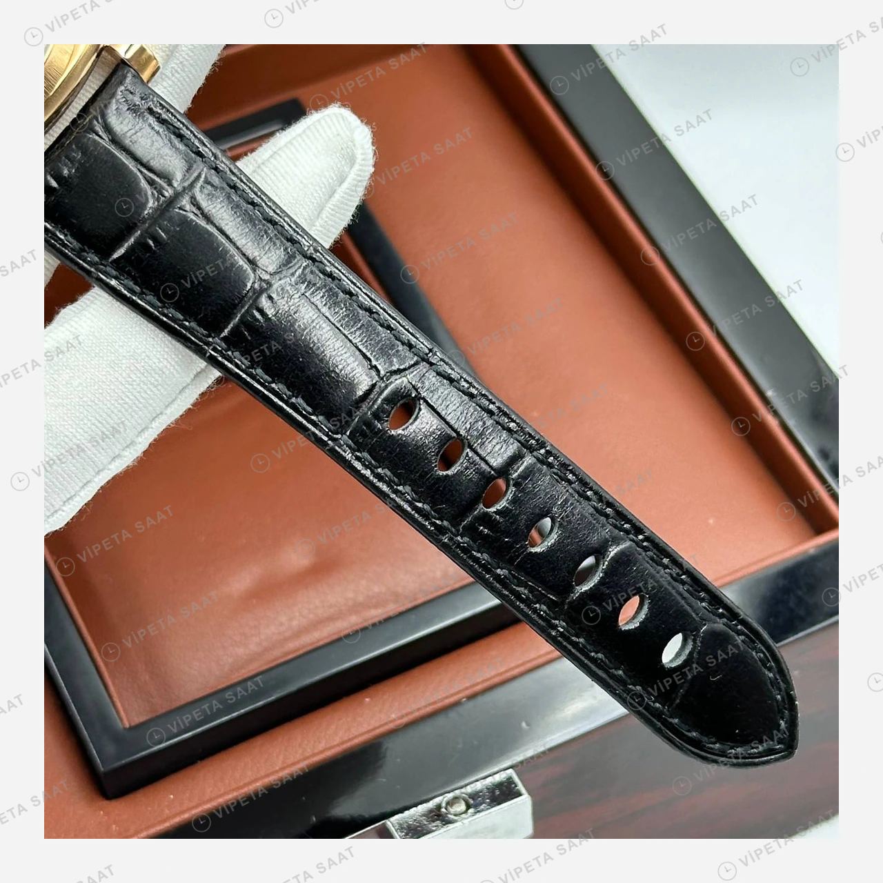 Panerai 44 mm PAM01312 Luminor Marina Kahverengi Kadran Altın Super Clone ETA Eta Saat detay 6