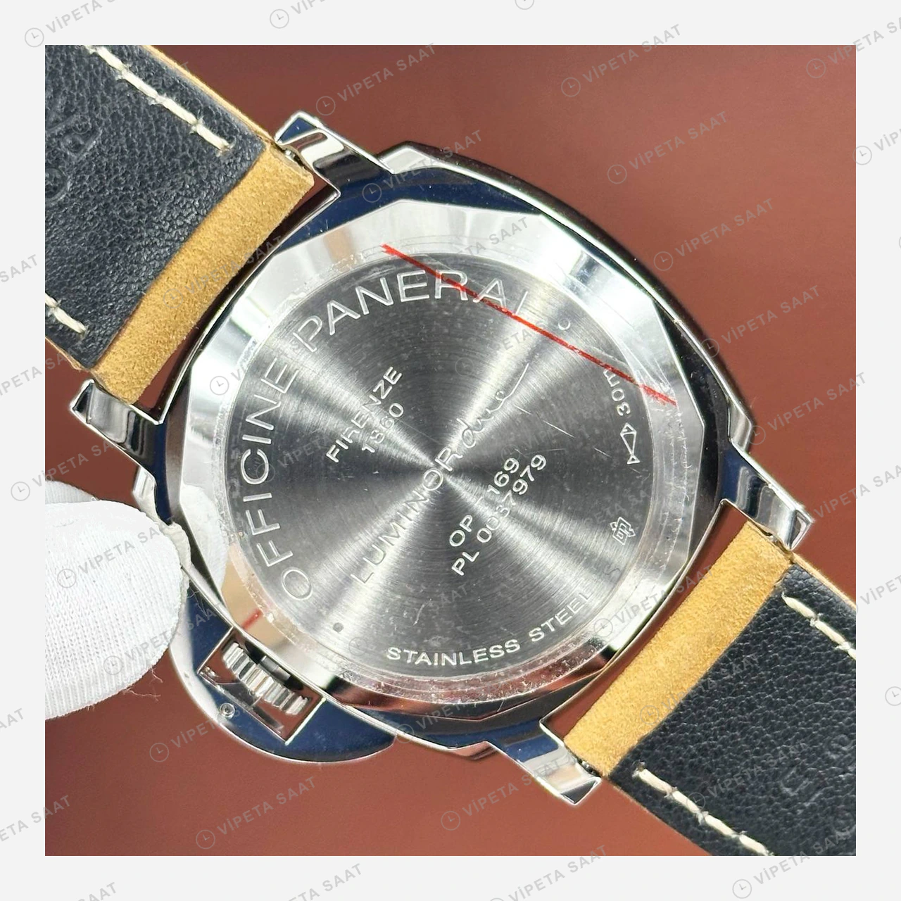 Panerai 44 mm PAM01312 Luminor Marina Siyah Kadran Deniz 3 Super Clone ETA Eta Saat detay 4