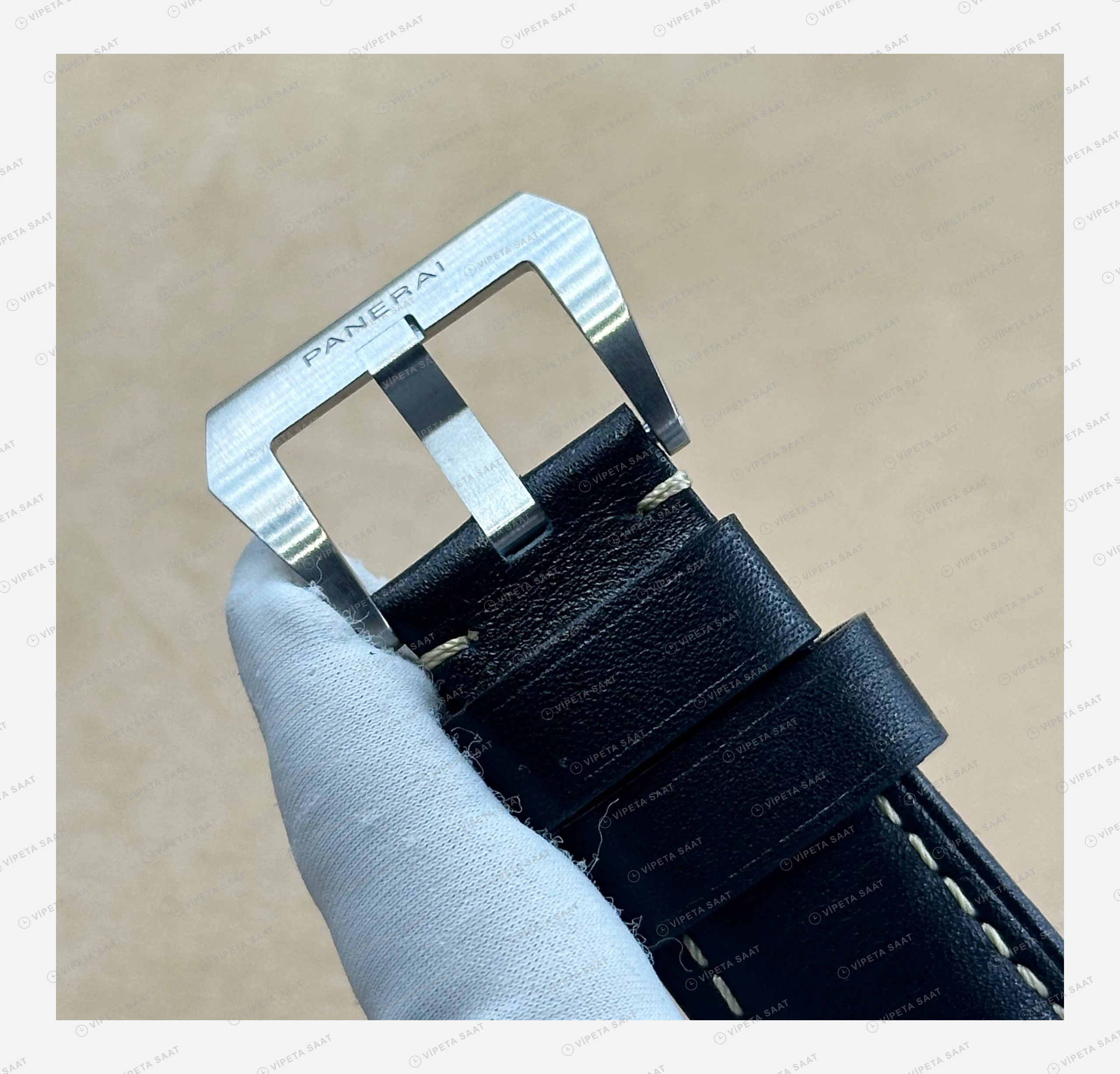 Panerai 44 mm PAM01312 Luminor Marina Siyah Kadran Deniz 4 Super Clone ETA Eta Saat detay 4