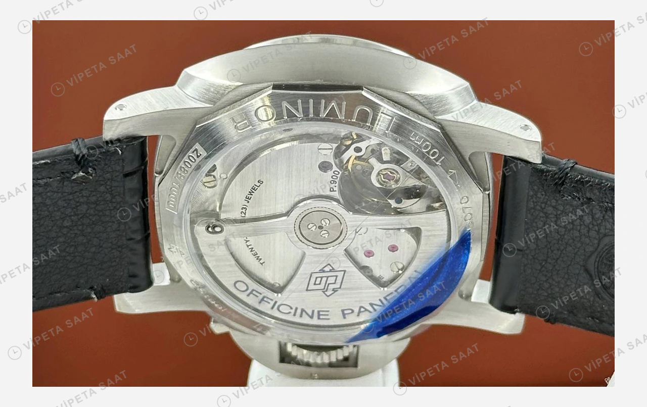 Panerai 44 mm PAM01312 Luminor Marina Siyah Kadran Klasik Super Clone ETA Eta Saat detay 6