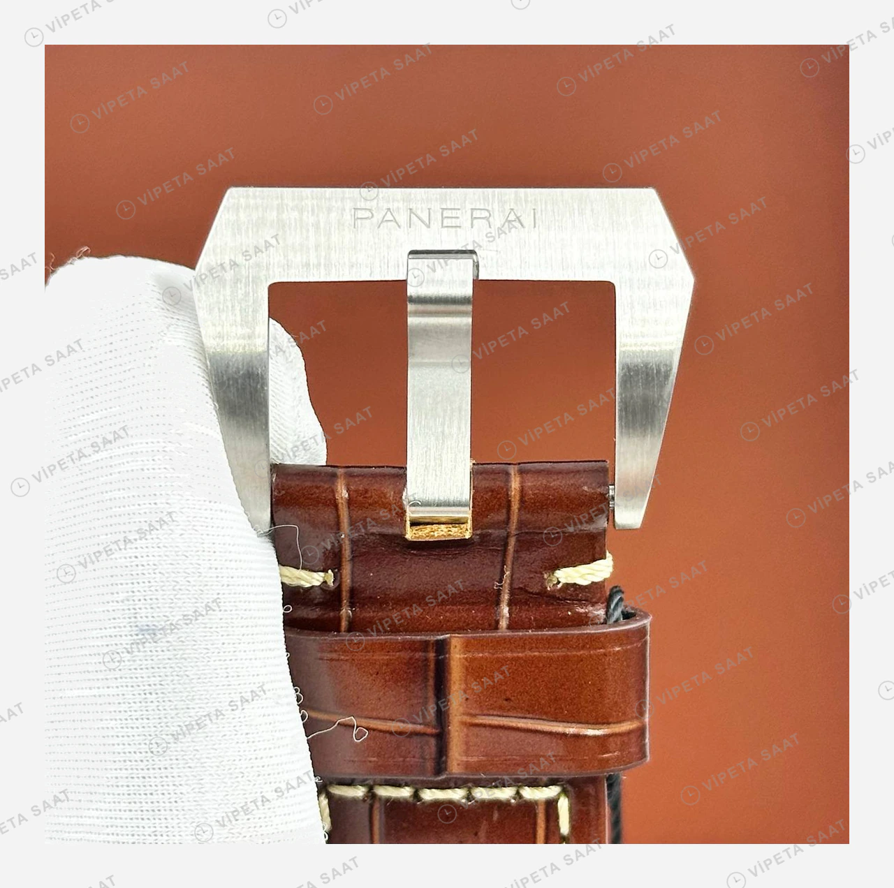 Panerai 44 mm PAM01312 Luminor Marina Siyah Kadran Şık 2 Super Clone ETA Eta Saat detay 6